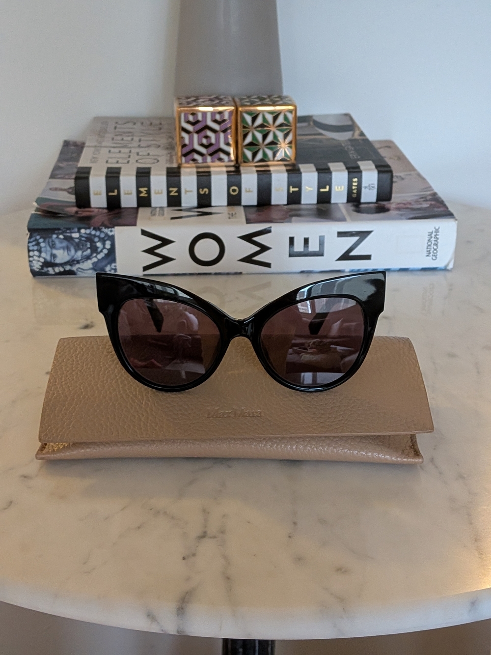 MaxMara Black Cat-Eye Sunglasses